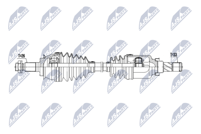 Drive Shaft NTY NPW-BM-243