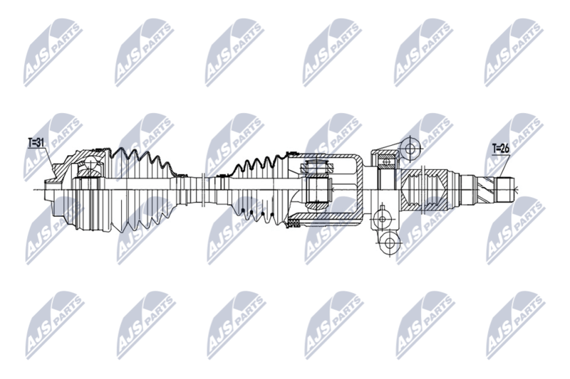 NTY NPW-BM-250 Drive Shaft