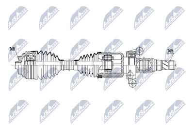 Drive Shaft NTY NPW-BM-250