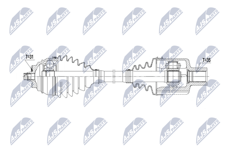 NTY NPW-BM-253 Drive Shaft