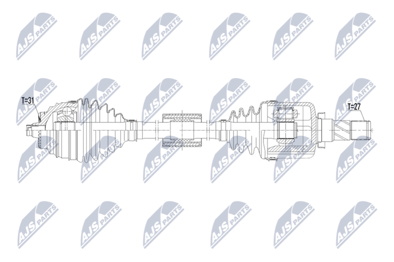 NTY NPW-BM-255 Drive Shaft