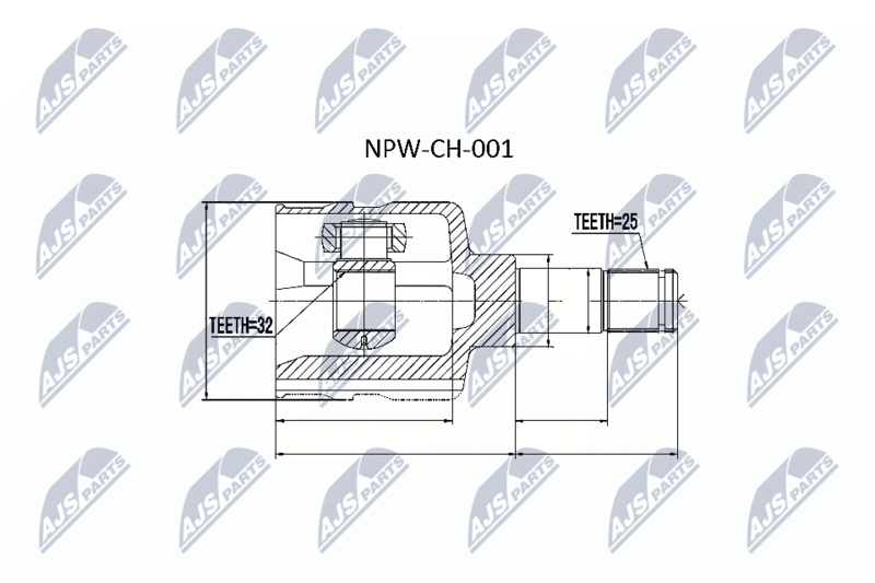 NTY NPW-CH-001 Joint Kit, drive shaft