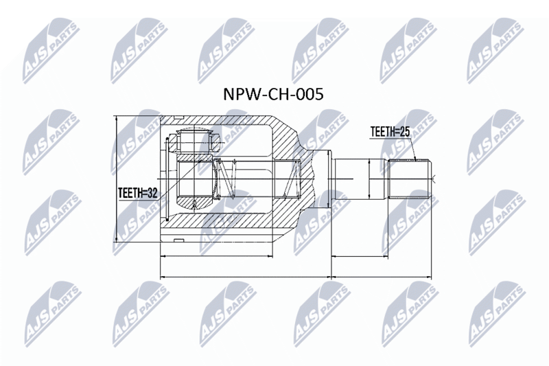 NTY NPW-CH-005 Joint Kit, drive shaft
