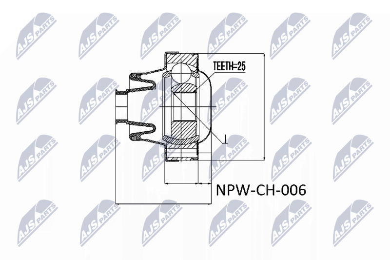 NTY NPW-CH-006 Joint, propshaft