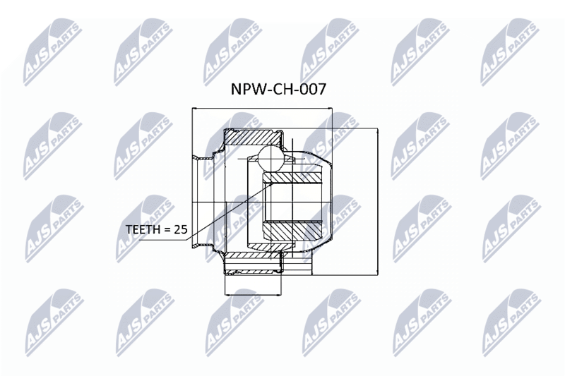 NTY NPW-CH-007 Joint Kit, drive shaft