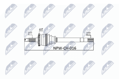 Drive Shaft NTY NPW-CH-016