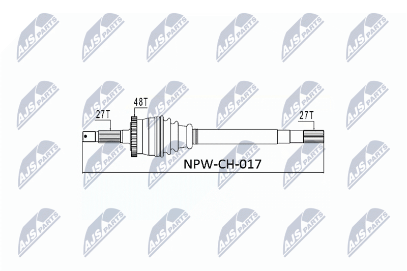 NTY NPW-CH-017 Drive Shaft