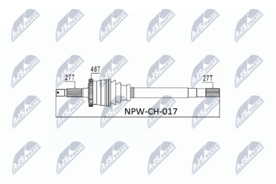 Drive Shaft NTY NPW-CH-017