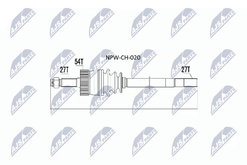 NTY NPW-CH-020 Drive Shaft