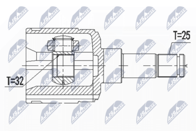 Joint Kit, drive shaft NTY NPW-CH-024