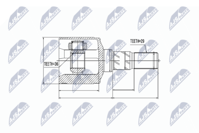 Joint Kit, drive shaft NTY NPW-CH-025