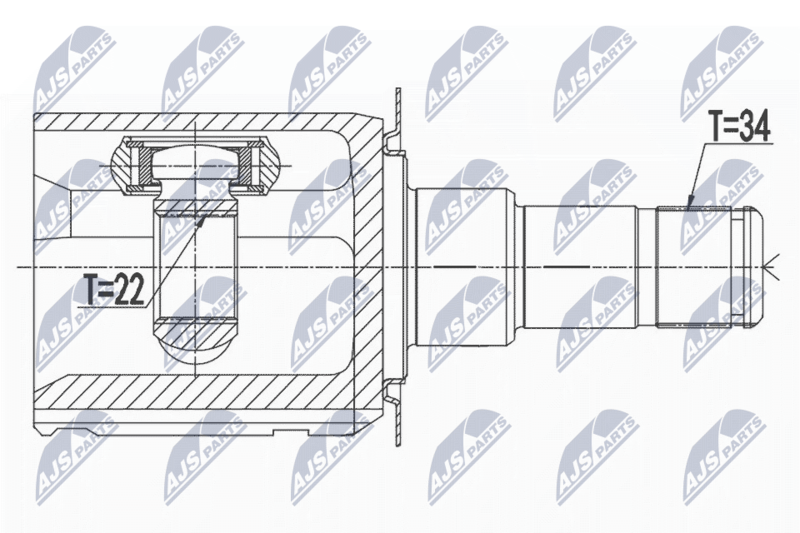 NTY NPW-CH-033 Joint Kit, drive shaft