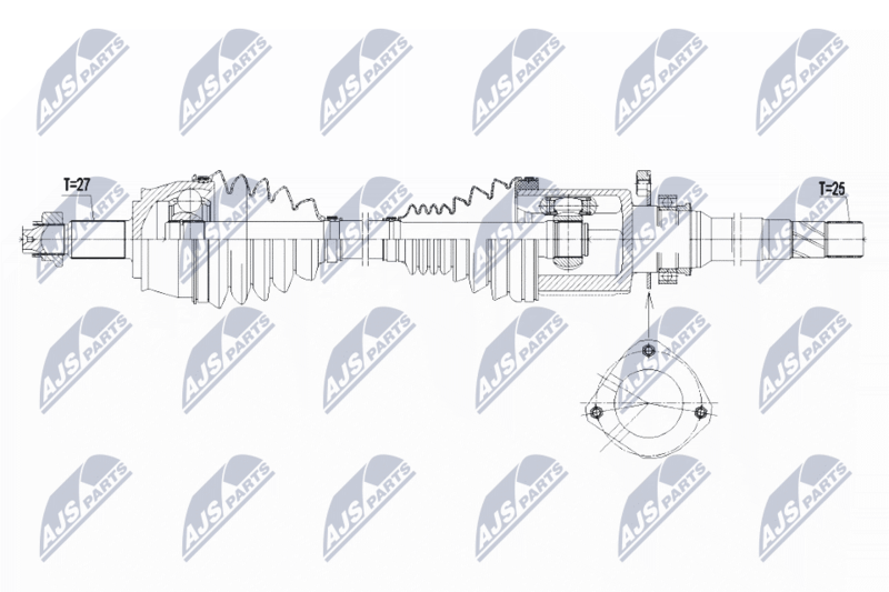 NTY NPW-CH-040 Drive Shaft