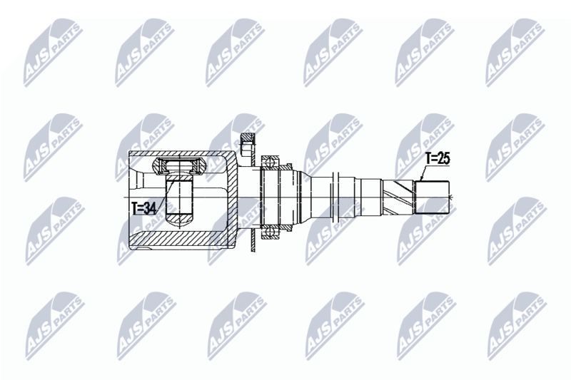 NTY NPW-CH-041 Joint Kit, drive shaft