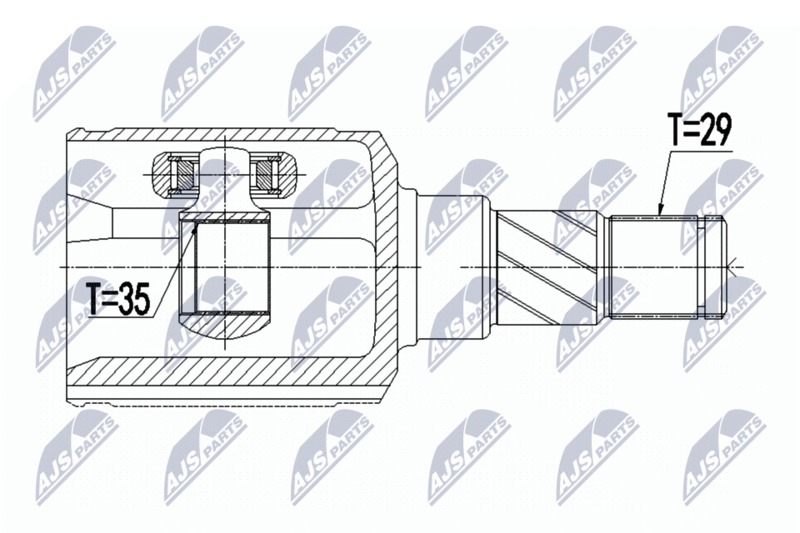 NTY NPW-CH-075 Joint Kit, drive shaft