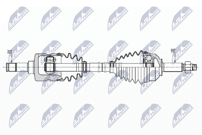 NTY NPW-CH-104 Drive Shaft
