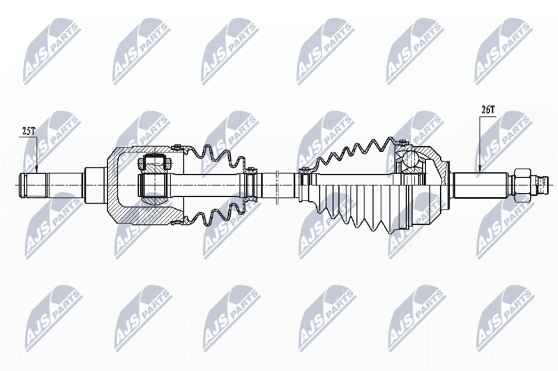 NTY NPW-CH-106 Drive Shaft