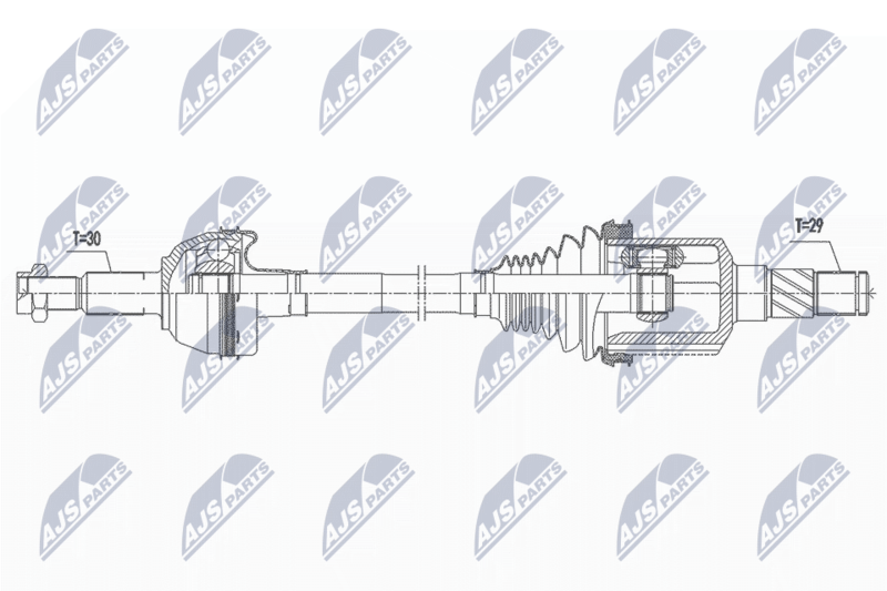 NTY NPW-CH-116 Drive Shaft