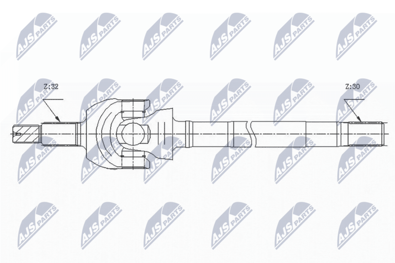 NTY NPW-CH-122 Drive Shaft