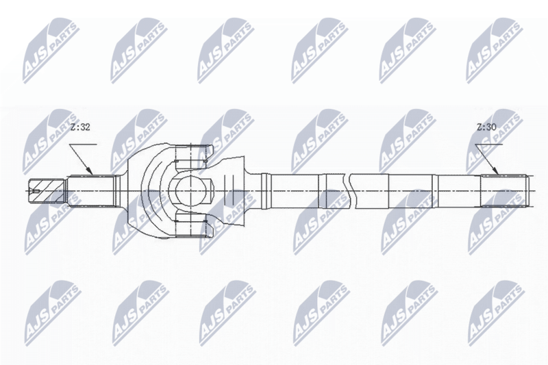 NTY NPW-CH-124 Drive Shaft