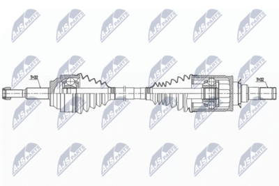 Drive Shaft NTY NPW-CH-128