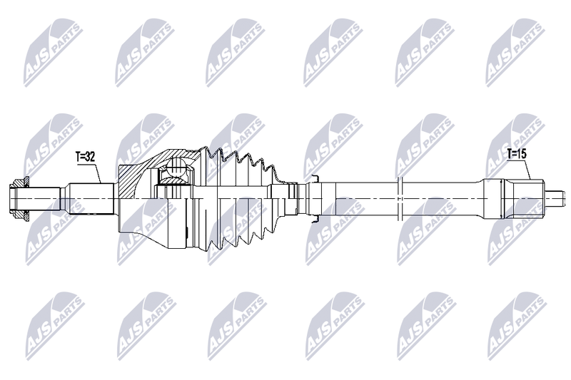 NTY NPW-CH-155 Drive Shaft