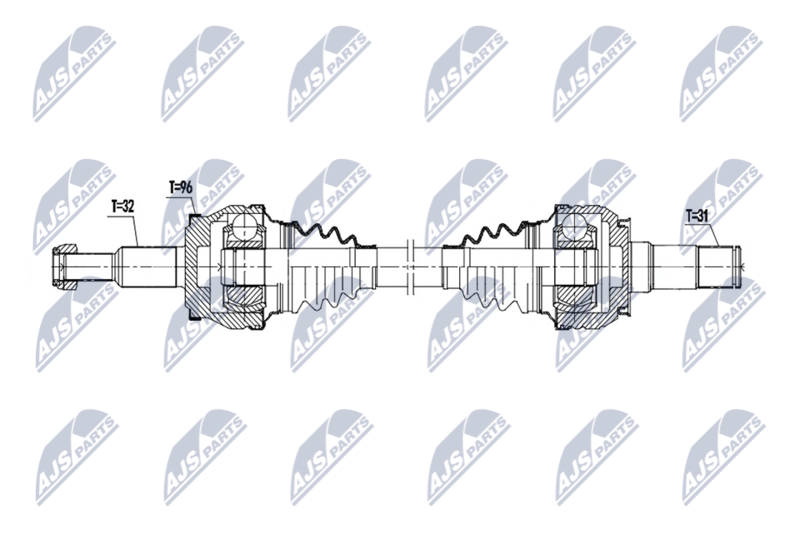NTY NPW-CH-157 Drive Shaft