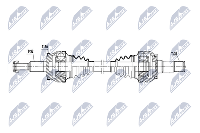 Drive Shaft NTY NPW-CH-157
