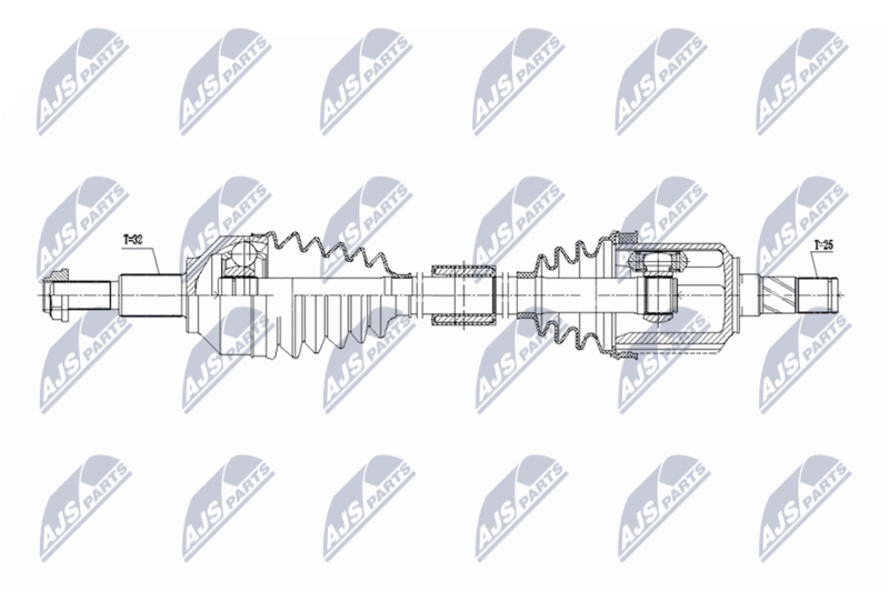 NTY NPW-CH-158 Drive Shaft