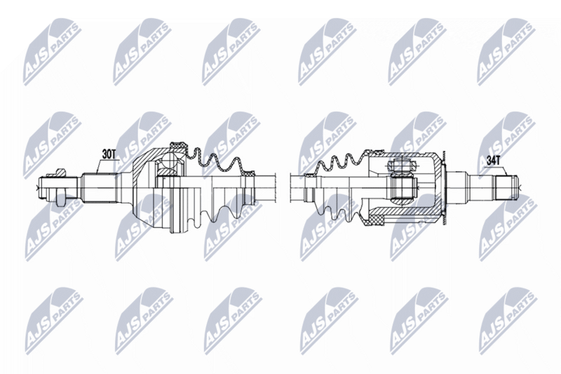 NTY NPW-CH-161 Drive Shaft