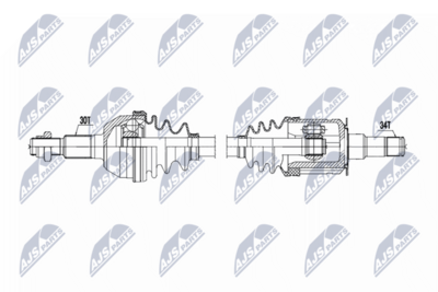 Drive Shaft NTY NPW-CH-161