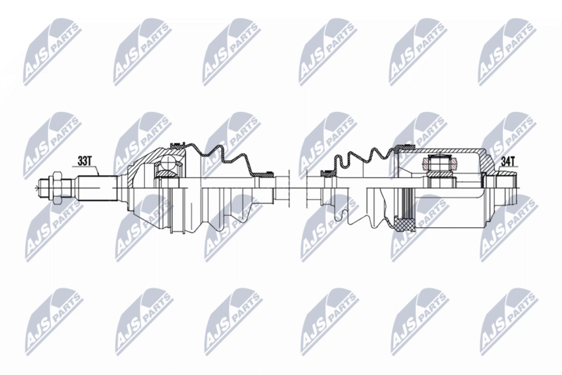 NTY NPW-CH-162 Drive Shaft