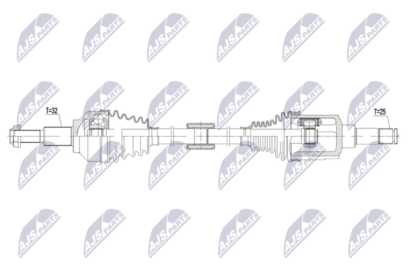 NTY NPW-CH-178 Drive Shaft