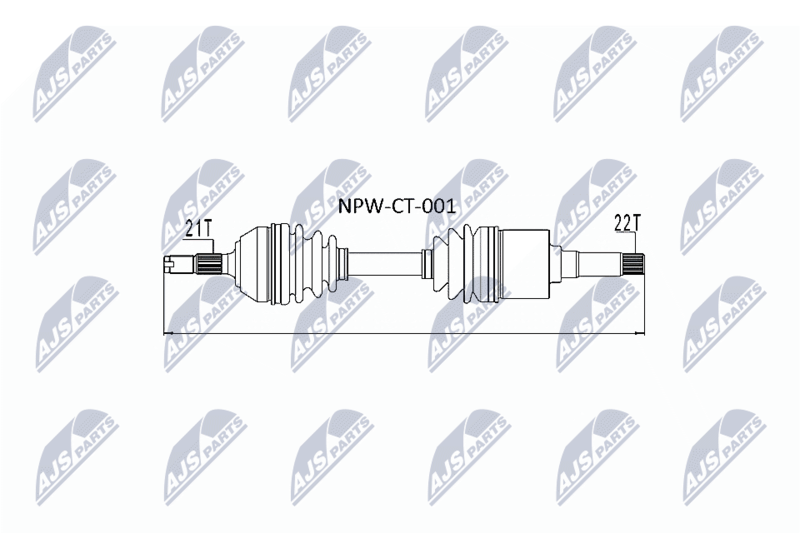 NTY NPW-CT-001 Drive Shaft