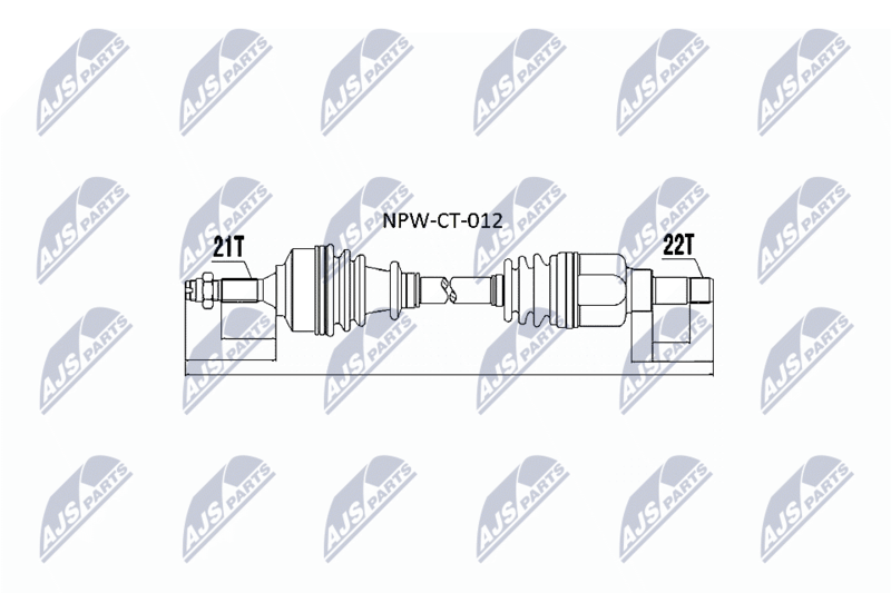 NTY NPW-CT-012 Drive Shaft