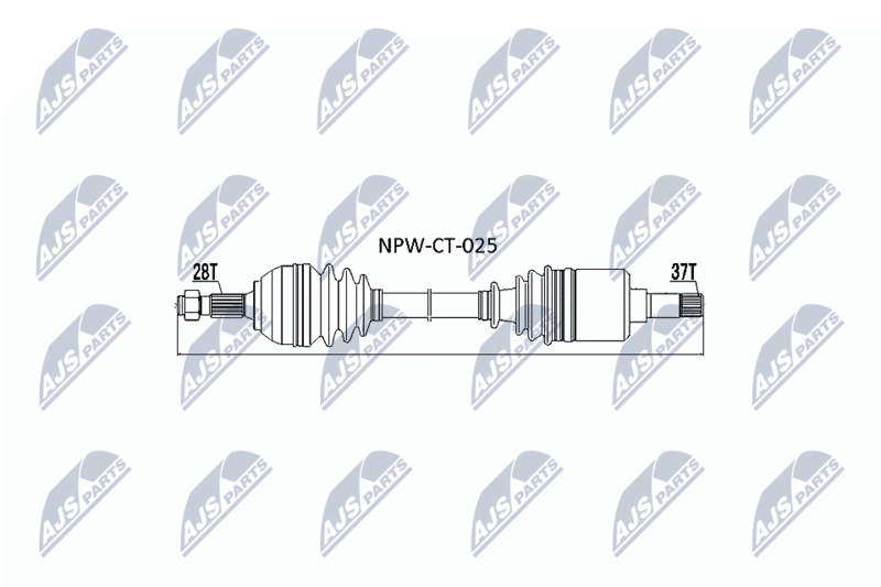 NTY NPW-CT-025 Drive Shaft