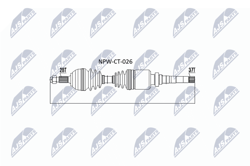 NTY NPW-CT-026 Drive Shaft