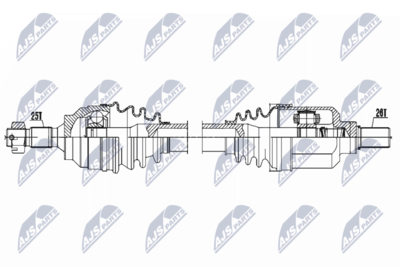 Drive Shaft NTY NPW-CT-053