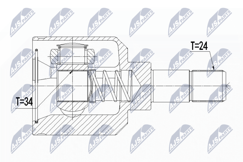 NTY NPW-CT-056 Joint Kit, drive shaft