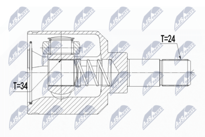 Joint Kit, drive shaft NTY NPW-CT-056