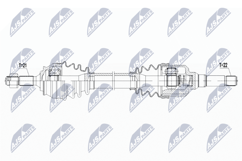 NTY NPW-CT-095 Drive Shaft