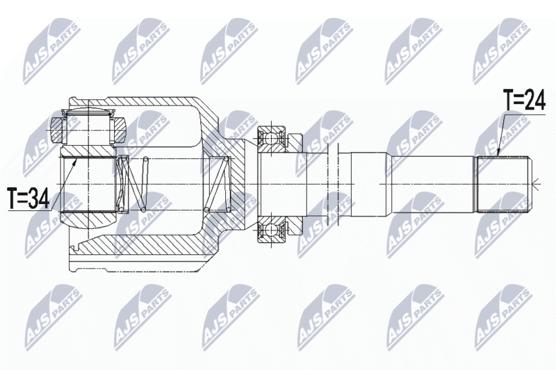 NTY NPW-CT-106 Joint Kit, drive shaft