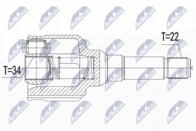 Joint Kit, drive shaft NTY NPW-CT-114
