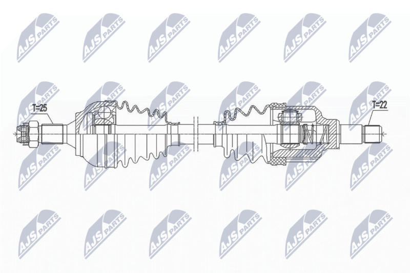 NTY NPW-CT-115 Drive Shaft