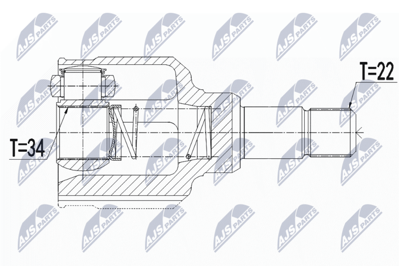 NTY NPW-CT-116 Joint Kit, drive shaft