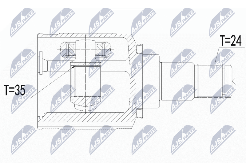 NTY NPW-CT-124 Joint Kit, drive shaft