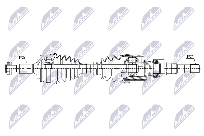 NTY NPW-CT-147 Drive Shaft
