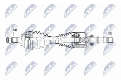 Drive Shaft NTY NPW-CT-161