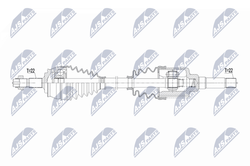 NTY NPW-CT-162 Drive Shaft