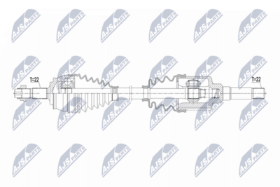 Drive Shaft NTY NPW-CT-162